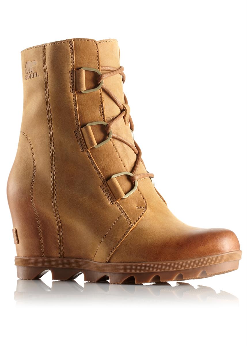 sorel joan of arctic wedge camel