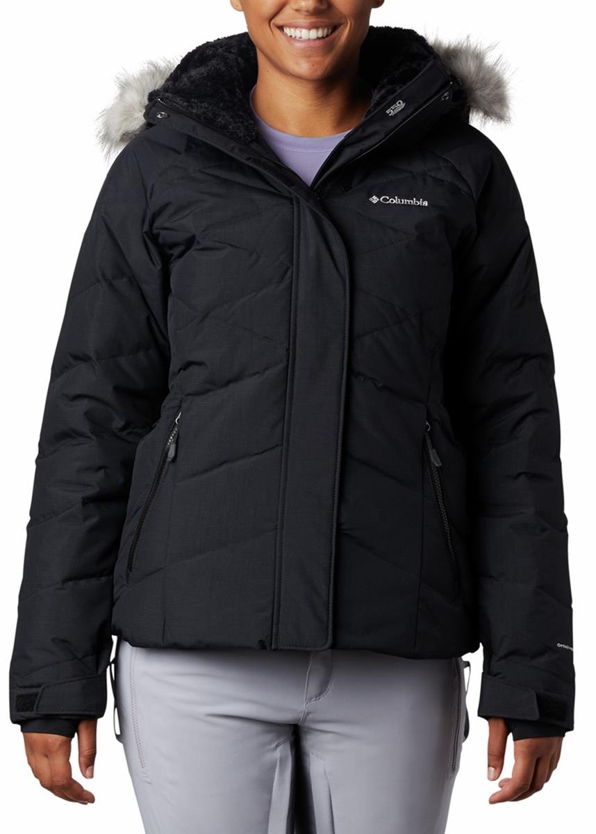 columbia women's lay down ii jacket black metallic