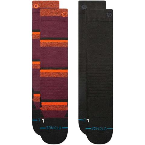 Nightride Mid Poly Snow Sock 2 Pack