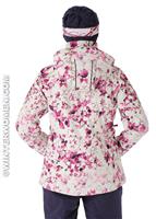 Women's Brilliant Jacket (White/Wild Berry) - Salomon Womens Brilliant Jacket (White/Wild Berry) Back