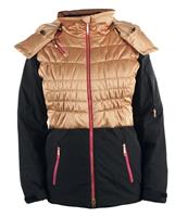 Women's Moxie Jacket (Black/Gold/Flirt) - Spyder Womens Moxie Jacket (Black/Gold/Flirt) Studio