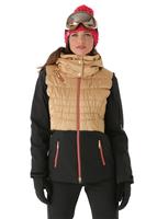 Women's Moxie Jacket (Black/Gold/Flirt) - Spyder Womens Moxie Jacket (Black/Gold/Flirt)