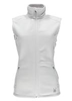 W15 Women's Melody Full Zip Mid Weight Core Sweater Vest - White / White - Spyder Melody Full Zip Mid Weight Core Sweater Vest - WinterWomen.com                                                                                 