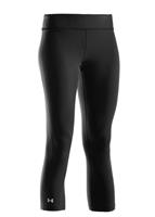 Women's Armour Stretch Capri (Black/Silver) - Under Armour Womens Armour Stretch Capri (Black/Silver) 