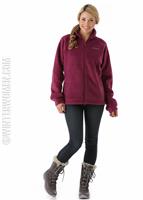 Women's Benton Springs Full-Zip (Dark Raspberry) - Columbia Womens Benton Springs Full-Zip (Dark Raspberry) Full