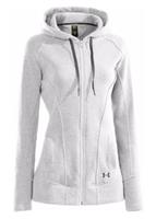 Women's Wintersweet FZ Hoodie - White/Charcoal - Under Armour Womens Wintersweet FZ Hoodie