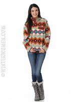  Women's Lightweight Synchilla Snap-T Pullover - Timber Twist: Cinder Red - Patagonia Womens Lightweight Synchilla Snap-T Pullover - WinterWomen.com