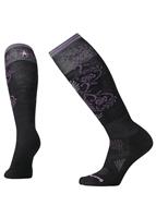 Women's PhD Ski Light Pattern Socks - Black - Smartwool Womens PhD Ski Light Pattern Socks - WinterWomen.com                                                                                        