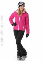 Women's Fraction Jacket - Voila / White / Black - Spyder Womens Fraction Jacket - WinterWomen.com                                                                                                       