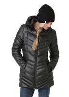  Women's Timeless Long Down Jacket - Black/Black - Spyder Womens Timeless Long Down Jacket - WinterWomen.com