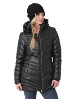  Women's Timeless Long Down Jacket - Black/Black - Spyder Womens Timeless Long Down Jacket - WinterWomen.com