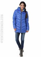  Women's Timeless Long Down Jacket - Bling/Freeze - Spyder Womens Timeless Long Down Jacket - WinterWomen.com