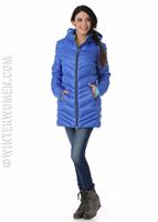  Women's Timeless Long Down Jacket - Bling/Freeze - Spyder Womens Timeless Long Down Jacket - WinterWomen.com