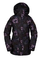 Women's Shelter 3D Stretch Jacket - Black Floral Print - Volcom Womens Shelter 3D Stretch Jacket - WinterWomen.com