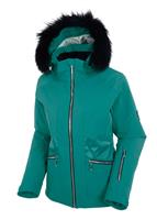 Women's Brooke Jacket with Fur - Tropical Green - Sunice Women's Brooke Jacket with Fur - WinterWomen.com                                                                                               