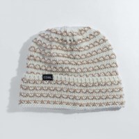 Women's Stria Beanie - Off White / Khaki