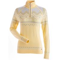 Women's Taos Sweater - Light Yellow / White / Silver