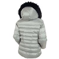 Women's Fiona Jacket with Real Fur - Silver Smoke