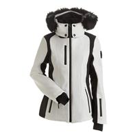 Women's Davos Faux Fur Jacket - White / Black