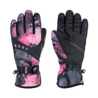 Women's Roxy Jetty Gloves - True Black Pansy Pansy (KVJ2)