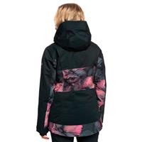 Women's Roxy Presence Parka Jacket - True Black Pansy Pansy (KVJ2)