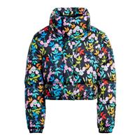 Women's Roxy X Rowley Short Puffer Jacket - True Black Multifloral (KVJ7)