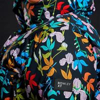 Women's Roxy X Rowley Short Puffer Jacket - True Black Multifloral (KVJ7)