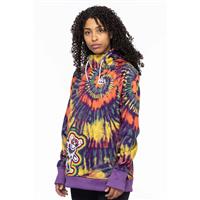 Women's Bonded Fleece Pullover Hoody - Grateful Dead Tie Dye