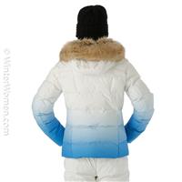 Women's Falline GTX Infinium No Faux Fur Down Jacket - Defrost Collegiate -                                                                                                                                                       