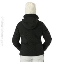 Women's Pinnacle GTX Infinium Down Jacket No Faux Fur - Black -                                                                                                                                                       