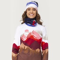 Women's Illustrated Neck Gaiter - Let's Dance Navy