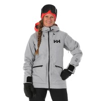 Helly Hansen Powderqueen 3.0 Jacket - Women's - Grey Melange