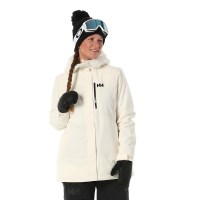 Women's Snowplay Long Insulated Ski Jacket - Snow (047)