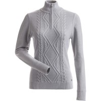 Women's Alpenglow 1/4 Zip Sweater - Silver