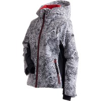 Women's Arlberg Print Jacket - Snow Leopard Print / Black