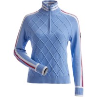 Women's Black Diamond 1/4 Zip Sweater - Cornflower