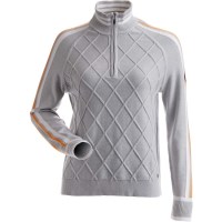 Women's Black Diamond 1/4 Zip Sweater - Silver