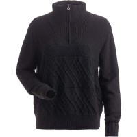 Women's Blue Bird 1/4 Zip Sweater - Black