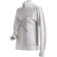 Women's Cross Country 1/4 Zip Sweater - White