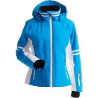 Women's Meribel Jacket - Ocean / White