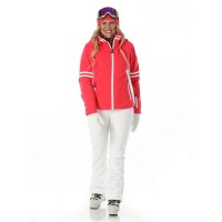 Women's Meribel Jacket - Poppy / White