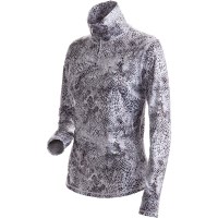 Women's Snow Leopard T-Neck - Snow Leopard Print