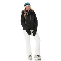 Women's St Anton Faux Fur Jacket - Black / Black