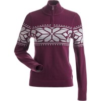 Women's Thredbo 1/4 Zip Sweater - Plum