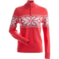 Women's Thredbo 1/4 Zip Sweater - Poppy