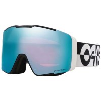 Line Miner Pro L Goggle - Black White Duality Frm w/ Prizm Sapphire Irid & Prizm Torch Irid Lens (OO7136-10)