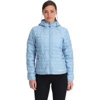 Women's Zenith Hooded Down Jacket - Blue Drift