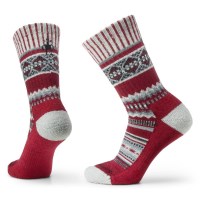 Everyday Snowed In Sweater Crew Socks - Tibetan Red