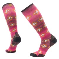 Women&#39;s Ski Zero Cushion Paths Crossed Print OTC Socks