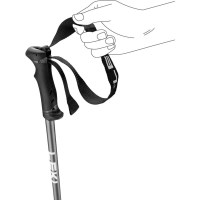 Unisex QNTM Ski Poles - Black / Red